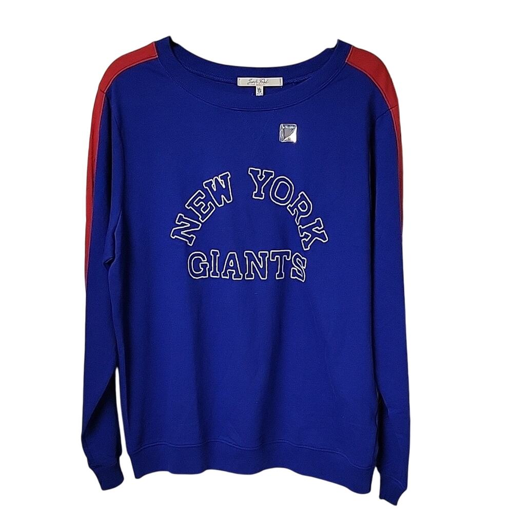 Junk Food NFL New York Giants Blue White Red Sweatshirt Adult Size XL NEW
